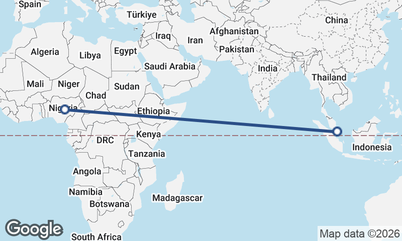 Singapore to Nigeria