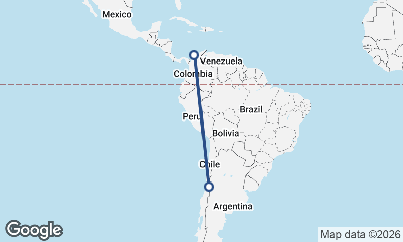 Cartagena to Santiago