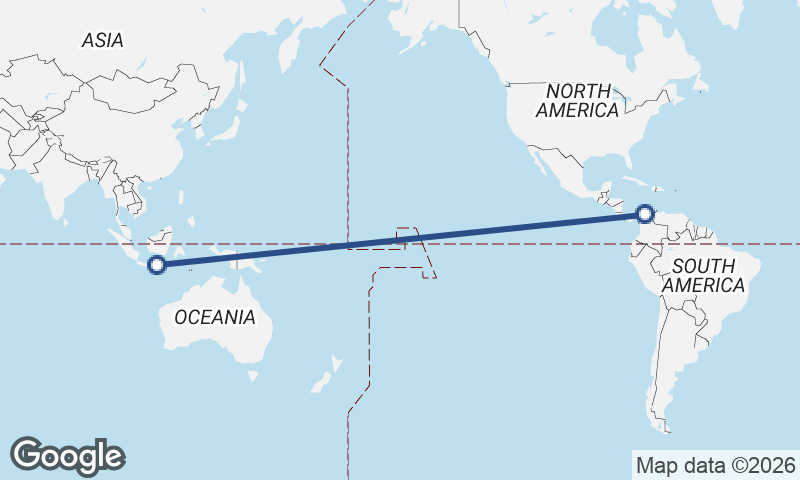 Cartagena to Surabaya