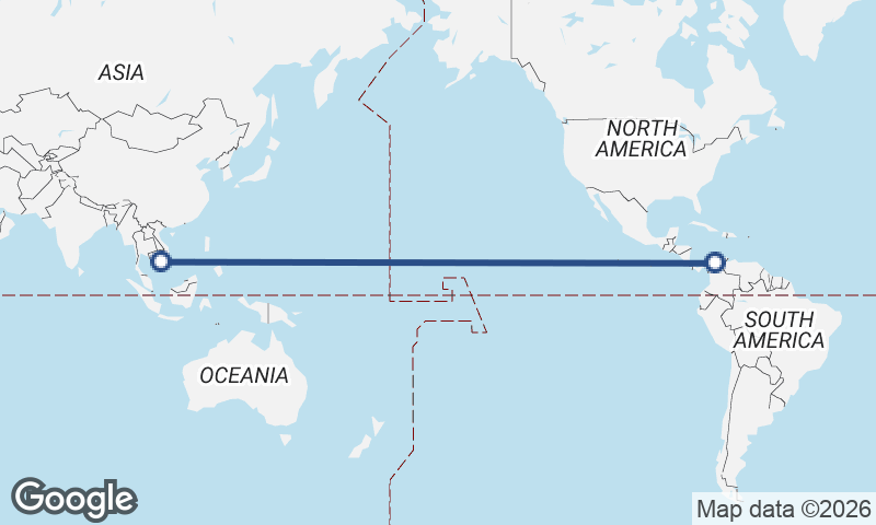 Cartagena to Ho Chi Minh City