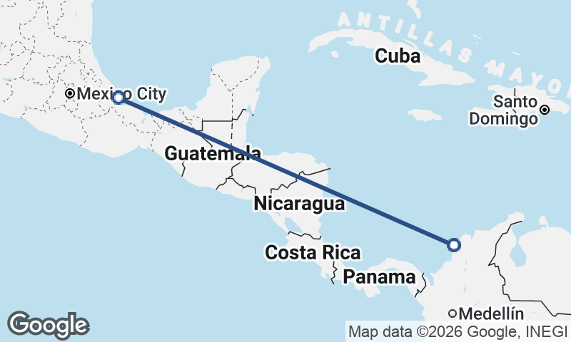 Cartagena to Veracruz