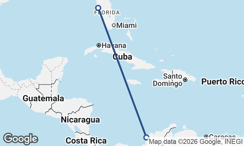 Cartagena to Tampa