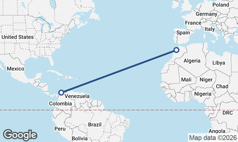 Cartagena to Casablanca