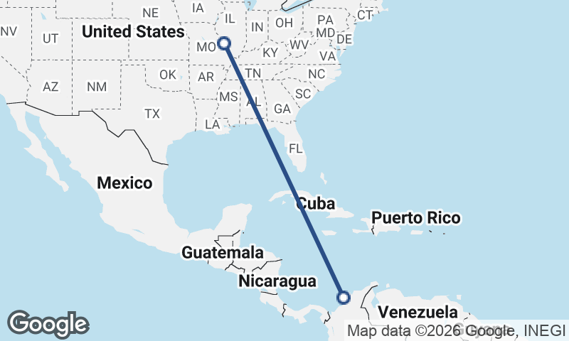 Cartagena to St. Louis