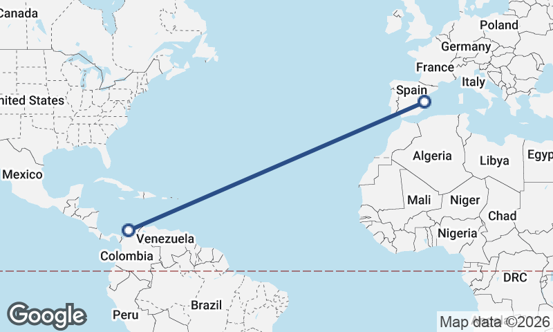 Cartagena to Valencia