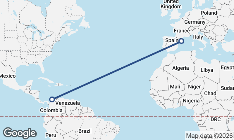 Cartagena to Barcelona