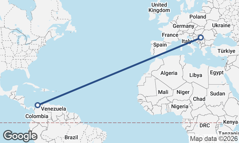 Cartagena to Belgrade