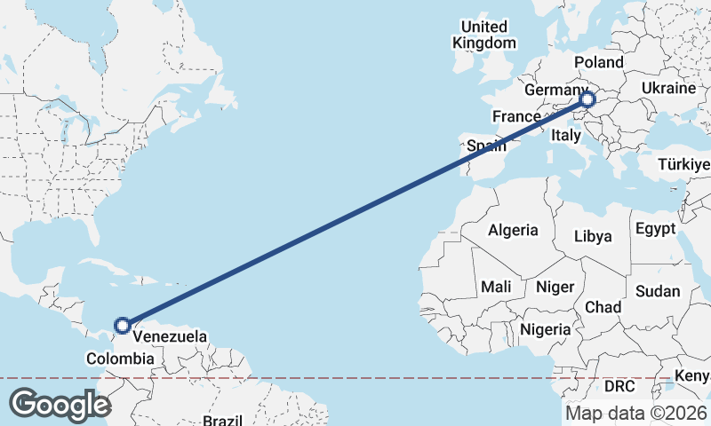 Cartagena to Vienna