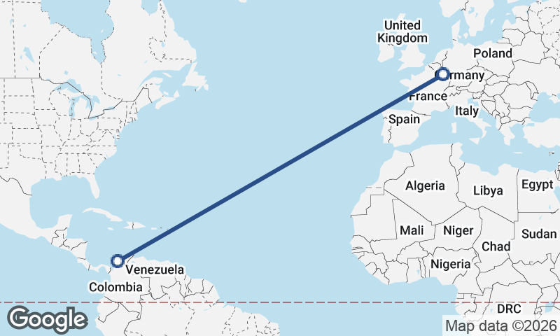 Cartagena to Luxembourg City
