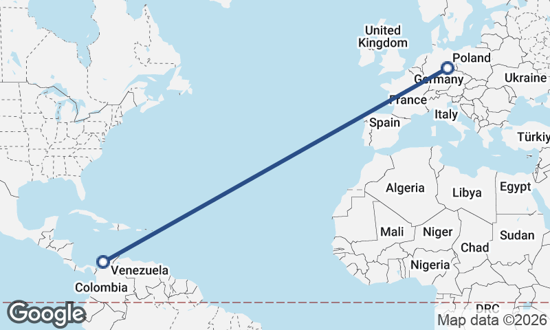 Cartagena to Leipzig