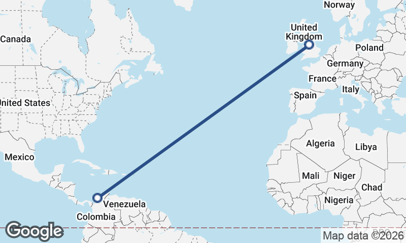 Cartagena to Manchester