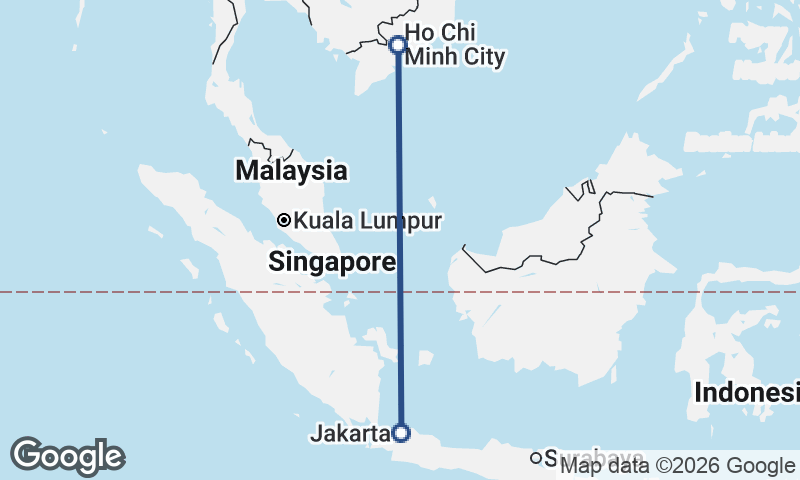 Ho Chi Minh City to Jakarta