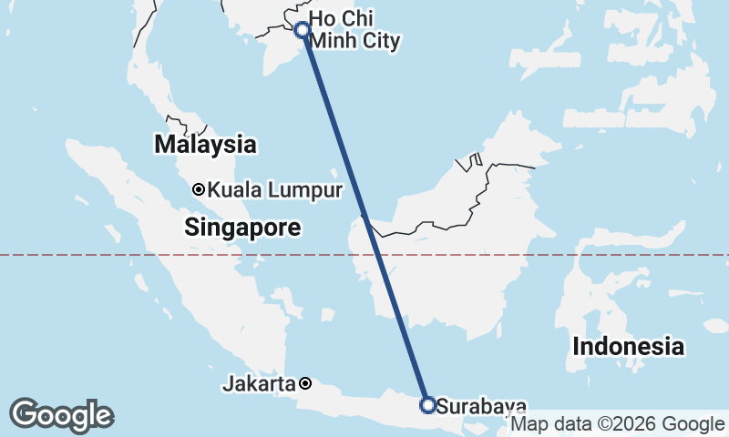 Ho Chi Minh City to Surabaya