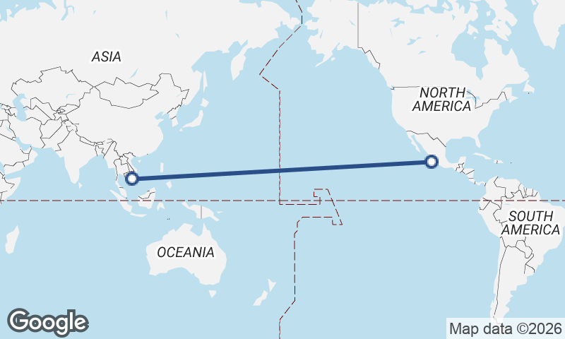 Ho Chi Minh City to Manzanillo