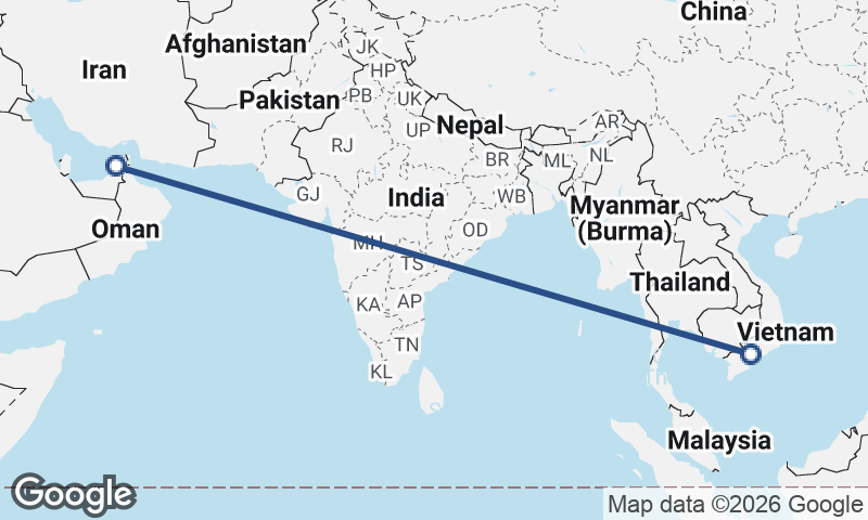 Ho Chi Minh City to Dubai