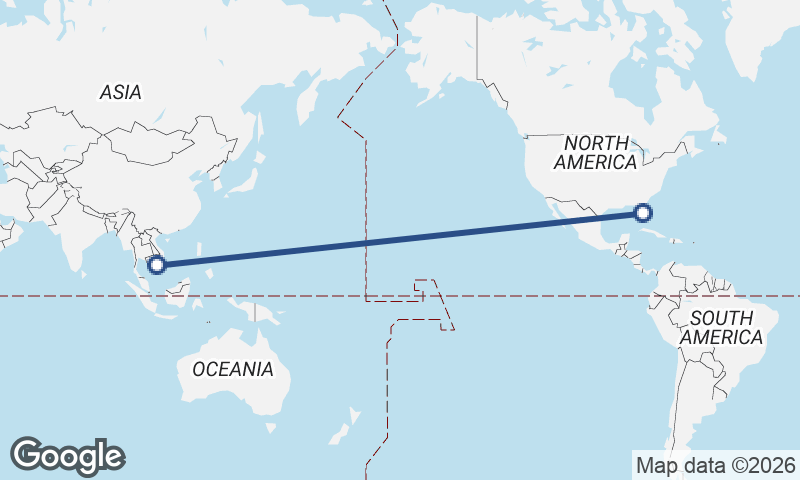 Ho Chi Minh City to Tampa