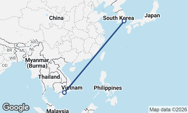 Ho Chi Minh City to Busan