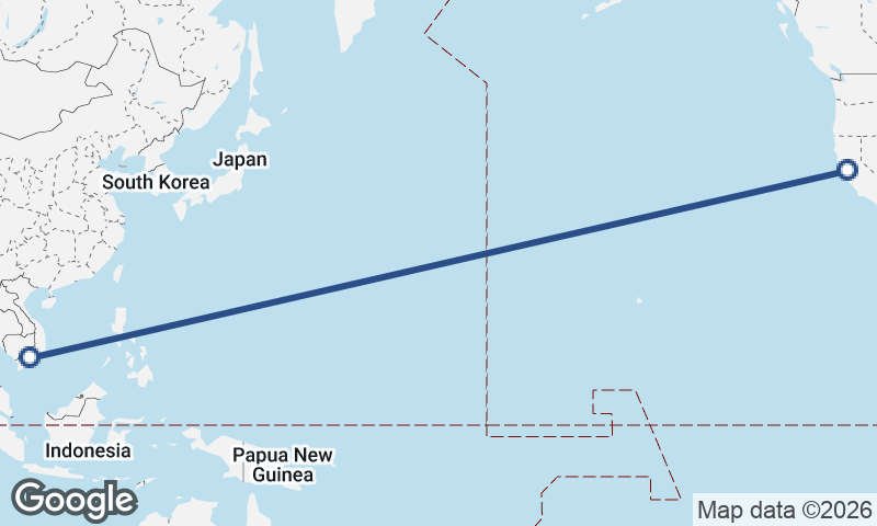 Ho Chi Minh City to Oakland