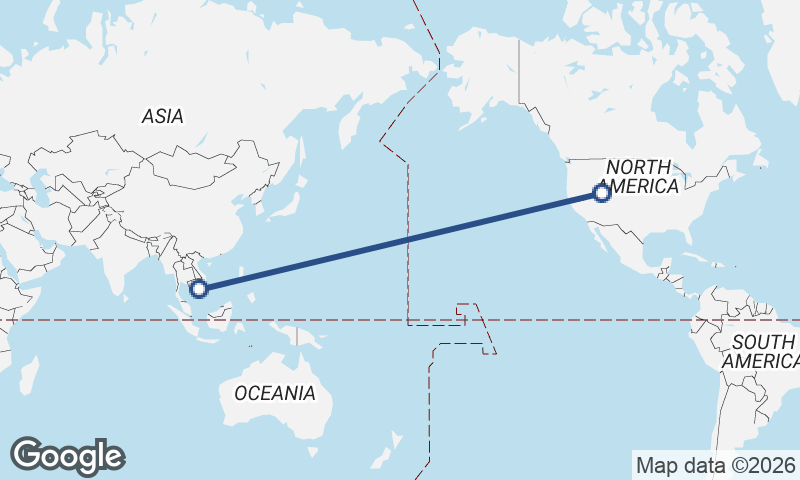 Ho Chi Minh City to Salt Lake City