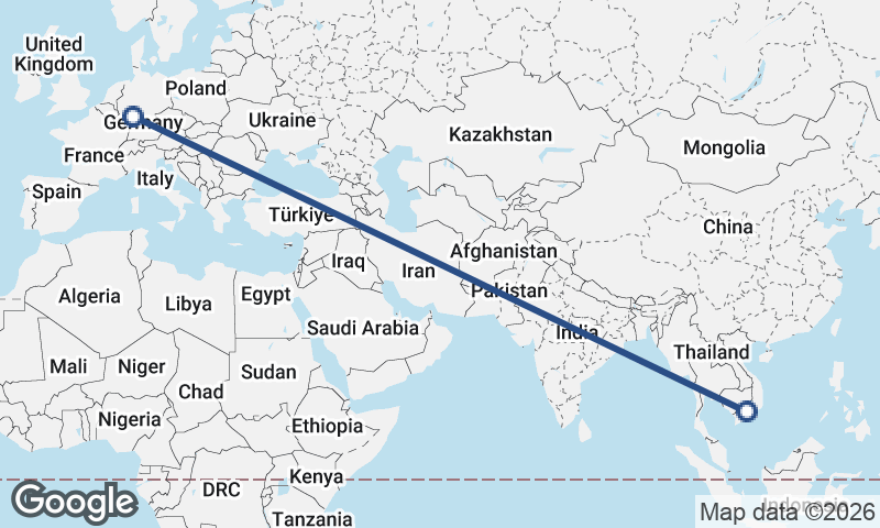 Ho Chi Minh City to Frankfurt