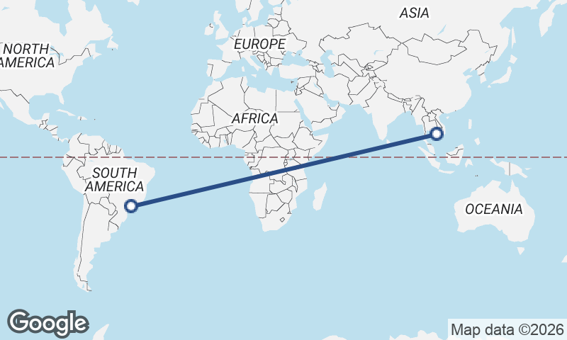 Phnom Penh to São Paulo