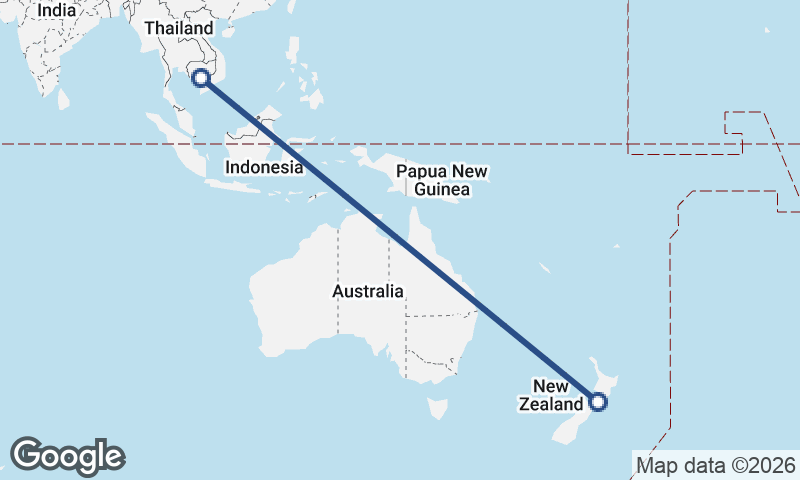 Phnom Penh to Wellington