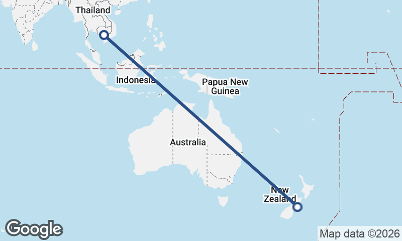 Phnom Penh to Christchurch