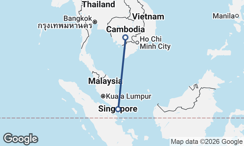 Phnom Penh to Singapore