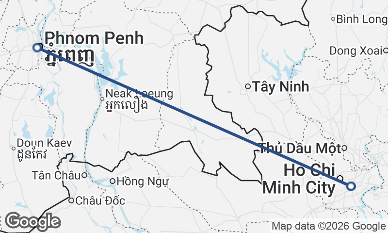 Phnom Penh to Ho Chi Minh City