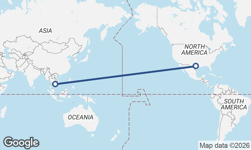 Phnom Penh to Austin