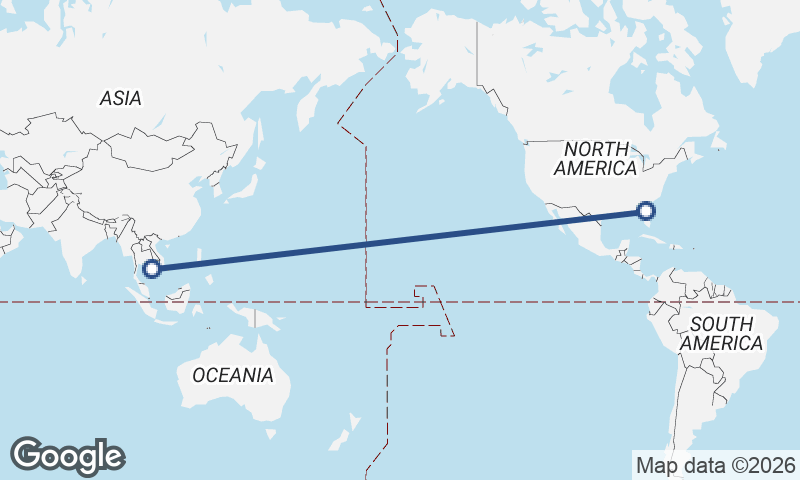 Phnom Penh to Jacksonville