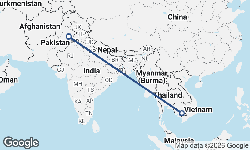 Phnom Penh to Faisalabad