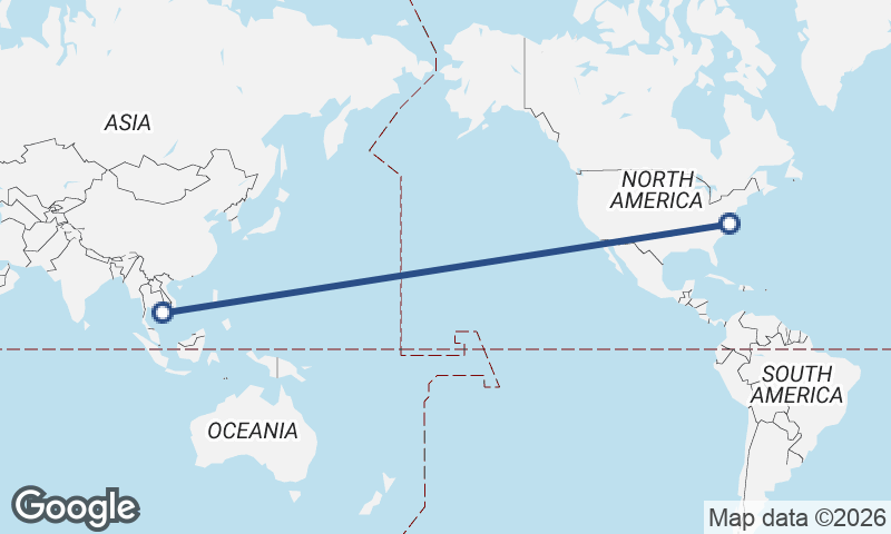 Phnom Penh to Norfolk