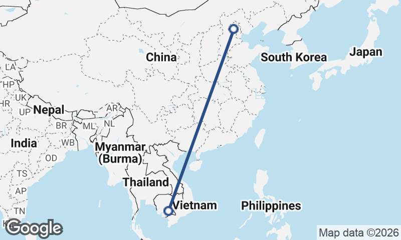 Phnom Penh to Beijing