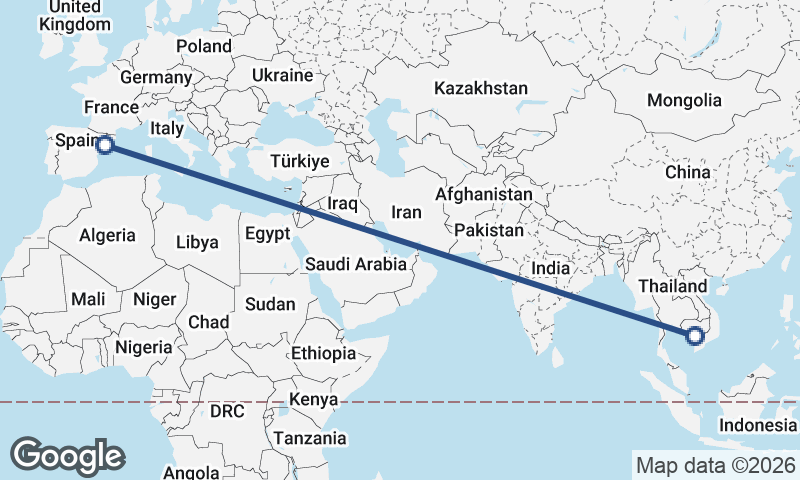 Phnom Penh to Tarragona