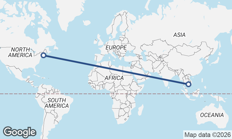 Phnom Penh to Boston