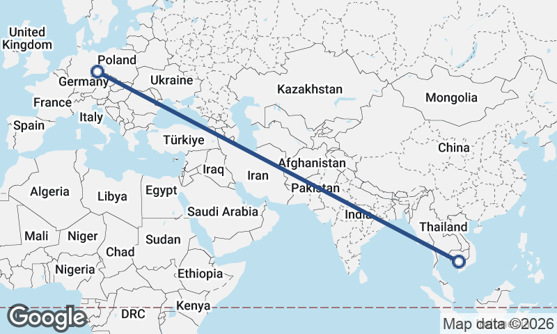 Phnom Penh to Dresden