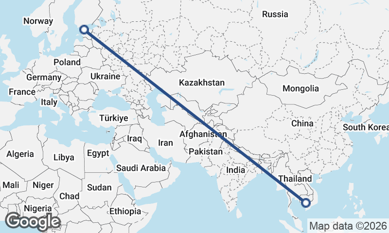 Phnom Penh to Tallinn