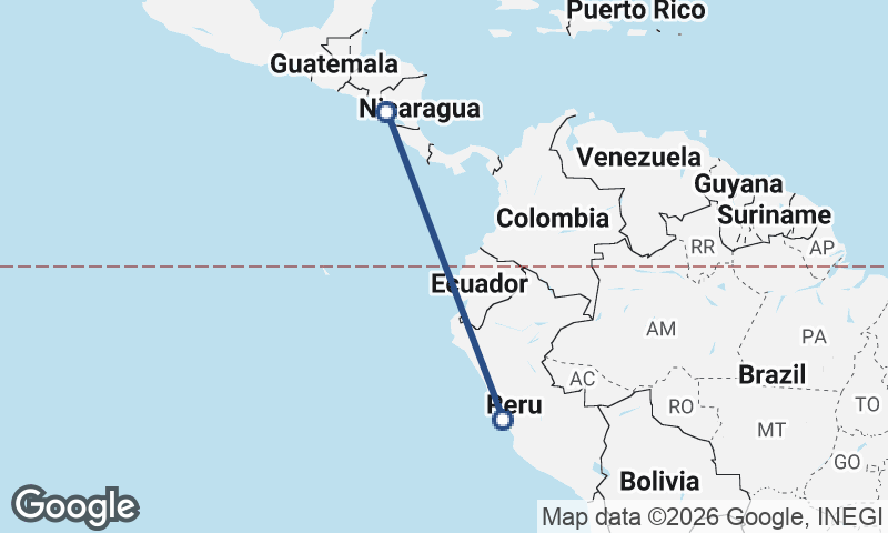 Managua to Lima