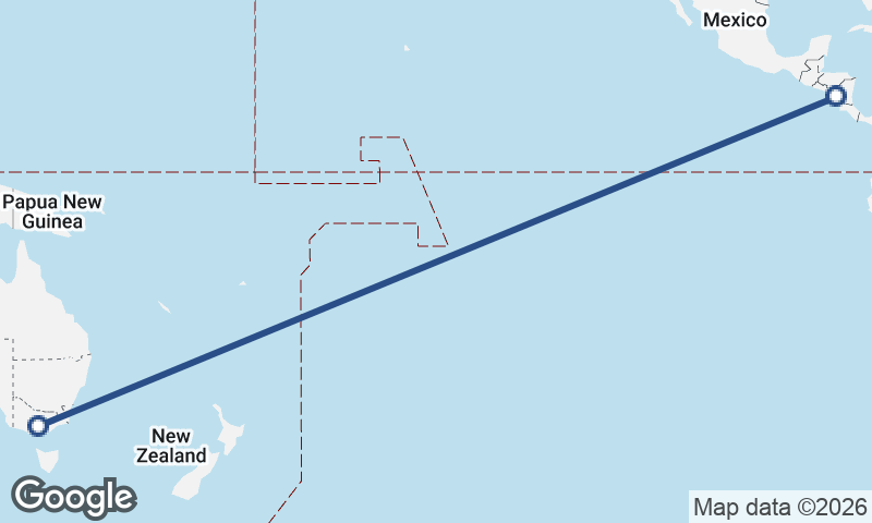 Managua to Melbourne