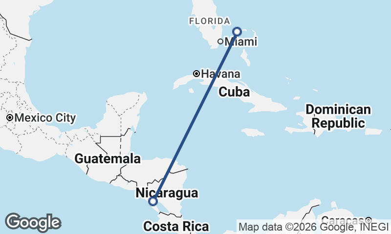 Managua to Freeport City