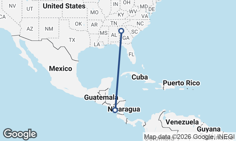 Managua to Atlanta