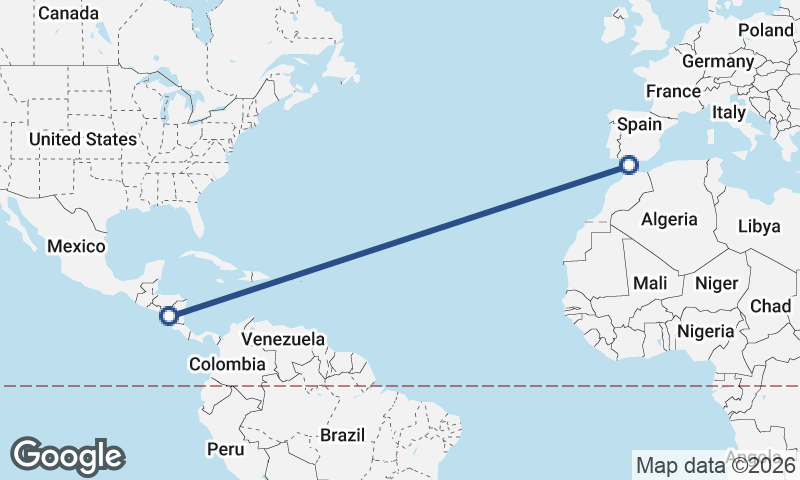 Managua to Algeciras