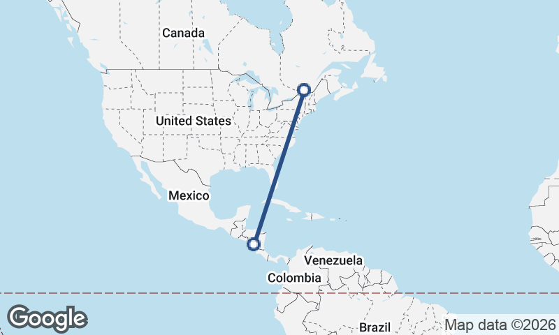 Managua to Montréal