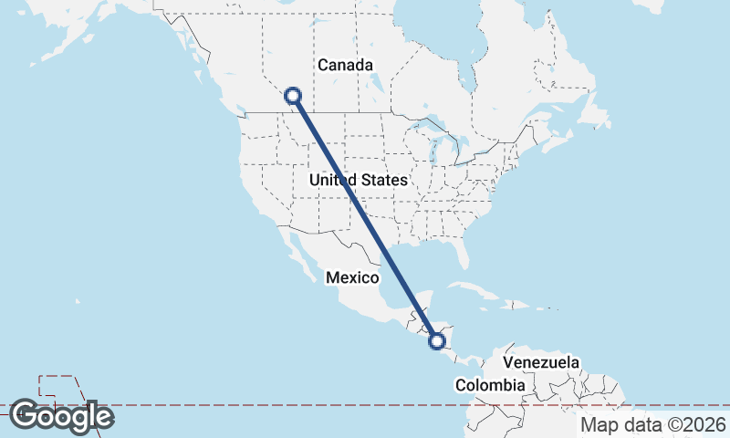Managua to Calgary
