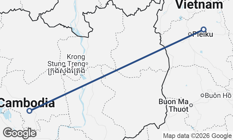 Cambodia to Vietnam