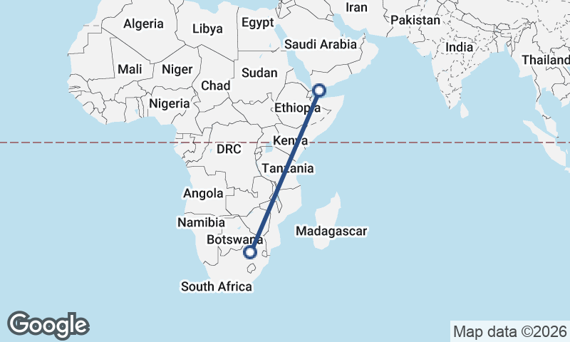 Aden to Johannesburg