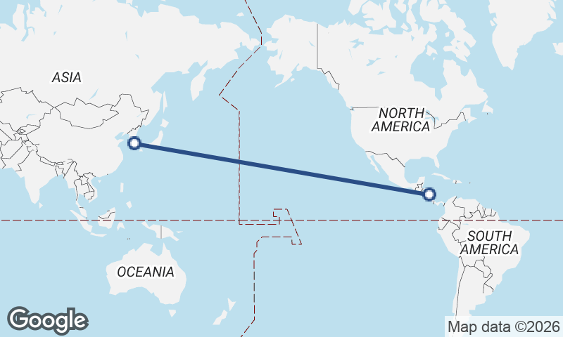 Nicaragua to South Korea