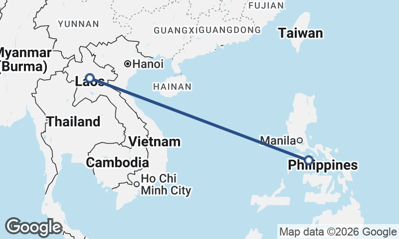 Philippines to Laos
