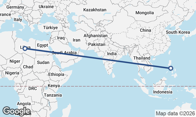 Philippines to Libya